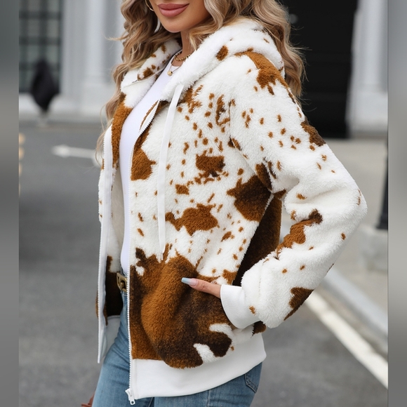 Warm Fuzzy Zip-Up Hooded Jacket - Picture 5 of 7